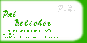 pal melicher business card